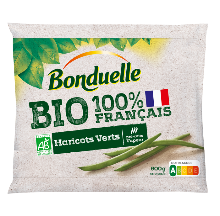 Haricot vert surgelé bio 100% français