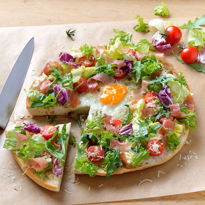 Salat Pizza Rezept Bonduelle Deutschland