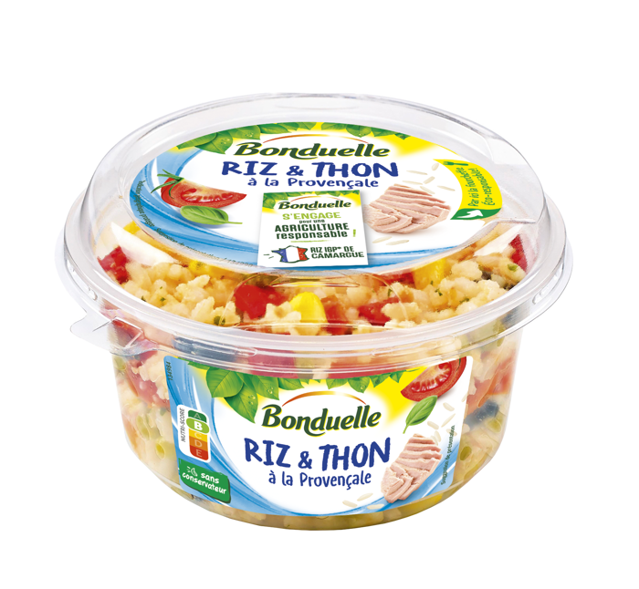 Salade De Riz A La Provencale Au Thon Basilic 180g Bonduelle